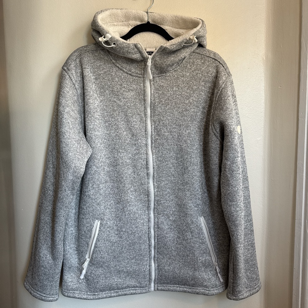 FRIED Denim zip up hoodie. Fleece lining. Med